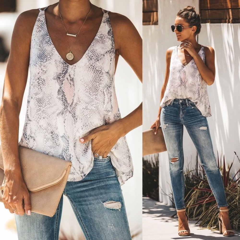 Vici - Snake Eyes Adjustable Cami Tank